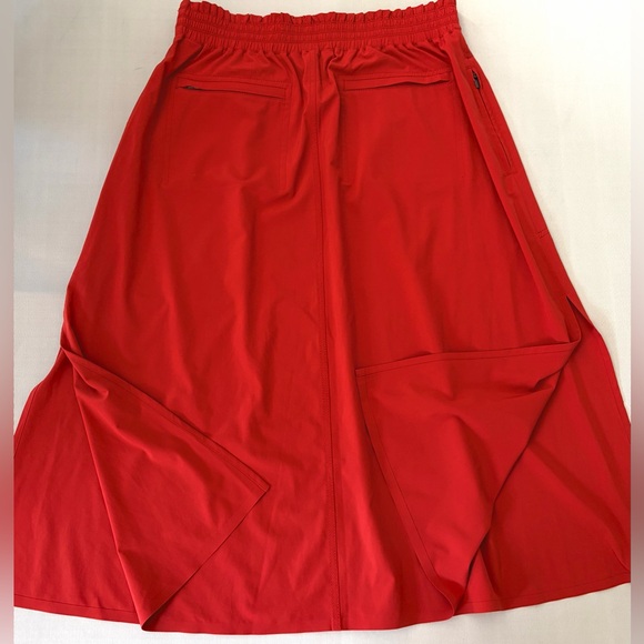 Athleta Savannah Skirt Midi Skirt Currant Red size Medium - Picture 16 of 16